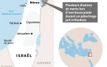 Carte d'Israël localisant Méron