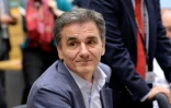 Le ministre grec des Finances Euclide Tsakalotos, lors d'une réunion de l'Eurogroupe, à Bruxelles, le 11 juillet 2015