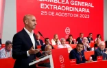 Luis Rubiales pendant l'assemblée générale extraordinaire de la RFEF le 25 août