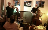Le quartet "Olden You", joue dans le club de jazz à Tel Aviv, le 5 avril 2016