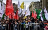 Des Russes manifestent à Moscou contre le renforcement de la surveillance et des restrictions sur internet, le 26 août 2017 