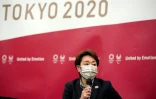 La présidente du comité d'organisation des jeux Olympiques de Tokyo, Seiko Hashimoto, lors d'une conférence de presse, le 28 avril 2021 à Tokyo