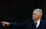L'entraîneur de Naples, Carlo Ancelotti, lors du match de Serie A face à Gênes, à Naples, le 7 avril 2019