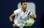 Le Canadien Félix Auger-Aliassime face au Croate Borna Coric au Masters 1000 de Miami, le 27 mars 2019