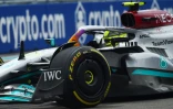La Mercedes du Britannique Lewis Hamilton lors du GP de Miami, le 8 mai 2022 