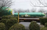 Un fuselage de 737, fabriqué par Spirit AeroSystems, arrivant à l'usine de Boeing à Renton (nord-ouest), le 25 janvier 2024