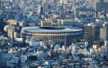 Le Stade olympique de Tokyo flambant neuf, qui accueillera désormais les JO l'année prochaine, le 25 mars 2020 à Tokyo 