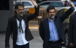 Jordi Sanchez et Jordi Cuixart, le 16 octobre 2017 à Madrid
