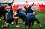 Les joueurs de Montpellier à l'entraînement au Stade de France, le 23 juin 2022, veille de la finale contre Castres
