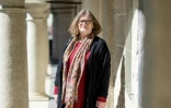 L'historienne d'art Marta Herucova, le 28 avril 2025 à Bratislava, en Slovaquie