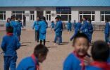 Des écoliers à l'école primaire de Sanjiazi en Chine, le 4 mai 2016