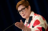 La ministre australienne des Affaires étrangères Marise Payne, lors d'une conférence de presse le 28 juillet 2020 à Washington