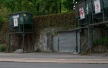 Un des accès de l'abri antiaérien de St. Hanshaugen, l'un des plus grands d'Oslo, le 18 mai 2026
