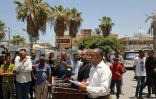 Ismaïl al-Thawabta, directeur du bureau des médias au sein du Hamas, lors d'une conférence de presse à l'hôpital Al-Aqsa de Deir el-Balah, dans le centre de la bande de Gaza, le 6 juillet 2026