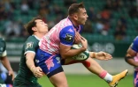 L'ouvreur du Stade Français Joris Seconds capte le ballon lors d'un match de Top 14 à Pau, le 30 octobre 2021  