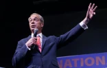 L'eurosceptique britannique Nigel Farage, le 16 avril 2024 à Bruxelles