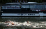 Les nageuses de l'épreuve du 10 km des JO, le 8 août 2024 dans la Seine