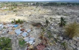 Une grande partie du quartier de Petobo, à Palu, s'est enfoncée dans la terre comme aspirée, quand les secousses telluriques ont transformé le sol en sables mouvants, un processus connu sous le nom de liquéfaction.