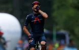 L'Italien Filippo Ganna (Ineos) vainqueur de la 5e étape du Tour d'Italie, entre Mileto et Camigliatello Silano, le 7 octobre 2020