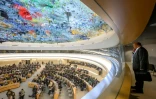 Vu de la salle du Conseil des droits de l'homme, le 9 septembre 2024 à Genève en Suisse