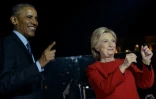 Barack Obama et Hillary Clinton à Philadelphie, le 7 novembre 2016