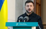Le président ukrainien Volodymyr Zelensky lors d'une conférence de presse à Dublin, le 2 décembre 2025