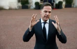 Le secrétaire général de l'Otan, Mark Rutte, parle aux journalistes le 2 mars 2025 à Londres