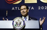 Le ministre américain des Affaires étrangères, Marco Rubio, s'exprime lors d'une conférence de presse dans le cadre de la réunion des ministres des Affaires étrangères du G20 à Atlanta, en Géorgie, le 31 octobre 2026. 
