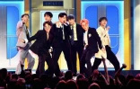 Les membres du groupe BTS le 1er mai 2019, à Las Vegas, Nevada.