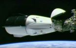 La capsule Crew Dragon de SpaceX amarrée à la Station spatiale internationale, le 3 mars 2019