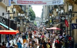 Une artère marchande de Bordeaux où le port du masque est obligatoire, le 15 août 2020