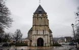 L'église de Saint-Etienne-du-Rouvray, le 10 février 2022