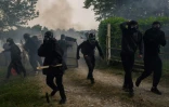 Affrontements entre militants et forces de l'ordre, lors d'une manifestation contre l'autoroute A69, près de Puylaurence (Tarn), le 8 juin 2024 