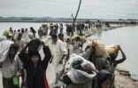 Afflux de réfugiés rohingyas à Teknaf, au Bandladesh, le 5 octobre 2017