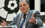 Le Président de la Liga, Javier Tebas, à Singapour, le 23 mars 2017 