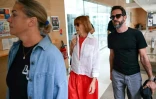 Gisèle P. arrive à la cour criminelle de Vaucluse, avec sa fille Caroline Darian et son fils Florian P., le 5 septembre 2024 à Avignon