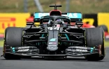 Le Britannique Lewis Hamilton (Mercedes) vainqueur du GP de Hongrie de Formule 1, le 1 juillet 2020 à Mogyorod, près de Budapest 