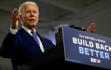 Joe Biden lors d'un discours de campagne, le 28 juillet 2020 à Wilmington, dans le Delaware