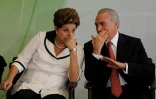 L'ancienne présidente brésilienne Dilma Roussef et Michel Temer, lorsqu'il était vice-président, à Brasilia, le 3 avril 2012