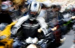 Motards dans les rues de Lyon en 2007