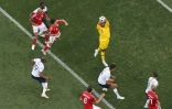 Le gardien de l'équipe de France, Steve Mandanda, n'a pas eu grand chose à faire face au Danemark lors du match sans enejeu de Moscou, le 26 juin 2018