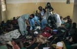 Des soignants s'occupent de blessés par balles et par éclats d'obus à l'hôpital Ndosho, où opère le Comité international de la Croix-Rouge, à Goma (République démocratique du Congo) le 30 janvier 2025