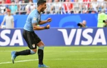 Luis Suarez vient de marquer contre la Russie, le 25 juin 2018 à Samara 