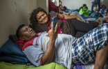 Eloy Camarillo Salazar et Saturina Patricio Gonzales dans un refuge pour migrants, à Matamoros, au Mexique, le 26 mai 2021
