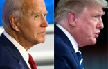Le candidat démocrate Joe Biden et le président républciain Donald Trump participent à deux town hall différents le 15 octobre 2020 