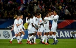 Les Françaises battent les Uruguayennes 6-0 en match amical à Tours le 4 mars 2019