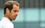 Le Français Richard Gasquet contre l'Américain Mackenzie McDonald au 2e tour de Wimbledon, le 30 juin 2022 à Londres
