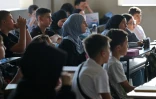 Rentrée des classes dans la nouvelle école toujours en chantier de Borj Qalaouiyé, dans le sud du Liban, après la destruction du bâtiment précédent par une frappe israélienne, le 24 septembre 2026