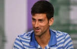 Le Serbe Novak Djokovic au All England Tennis Club de Wimbledon, près de Londres, le 2 juillet 2017 