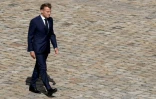 Le président Emmanuel Macron, le 5 septembre 2025 à l'Hôtel des Invalides, à Paris